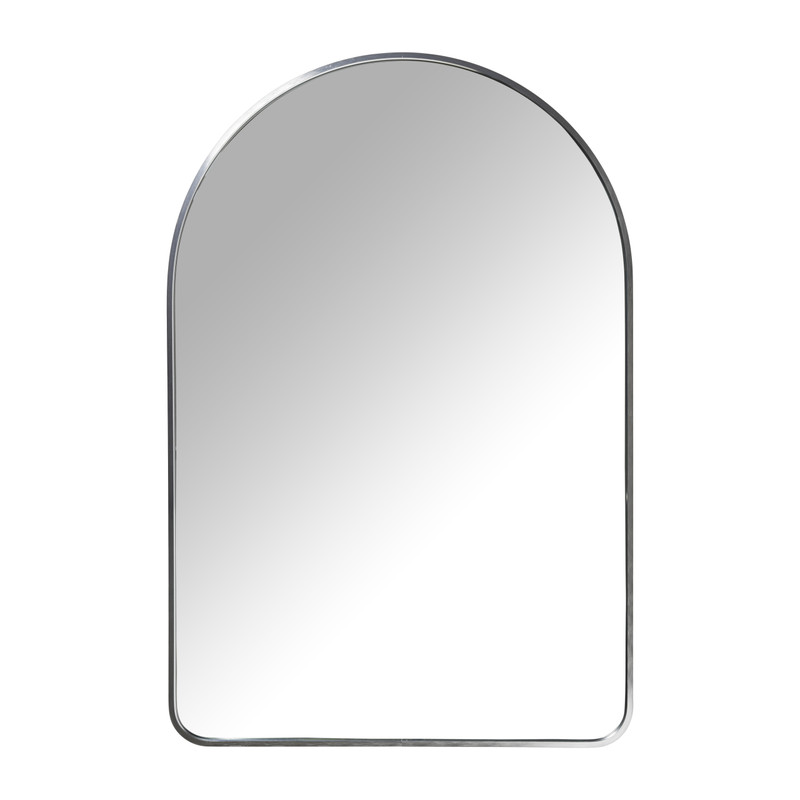 Spiegel hytlon ronde top - zilver - 60x90 cm