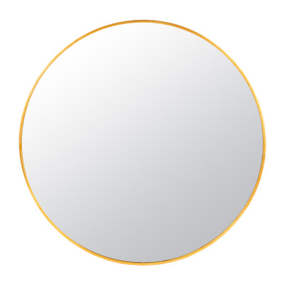 Spiegel met metalen - goud ⌀60 cm Xenos