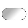 Spiegel Basix ovaal - zwart - 40x80 cm 