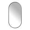 Spiegel basix ovaal - zwart - 50x100 cm