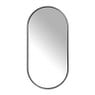 Spiegel Basix ovaal - zwart - 50x100 cm 