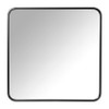 Spiegel basix vierkant - zwart - 60x60 cm