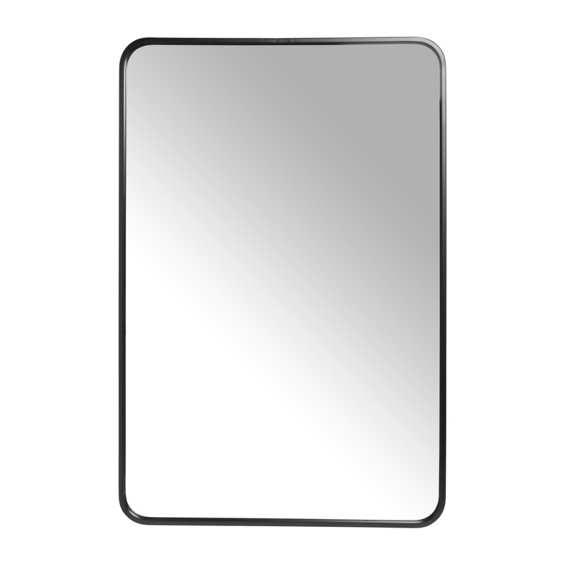 Spiegel basix rechthoek - zwart - 60x90 cm