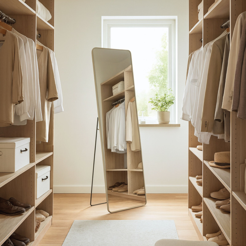 Spiegel XL met metalen lijst - 168x60 cm