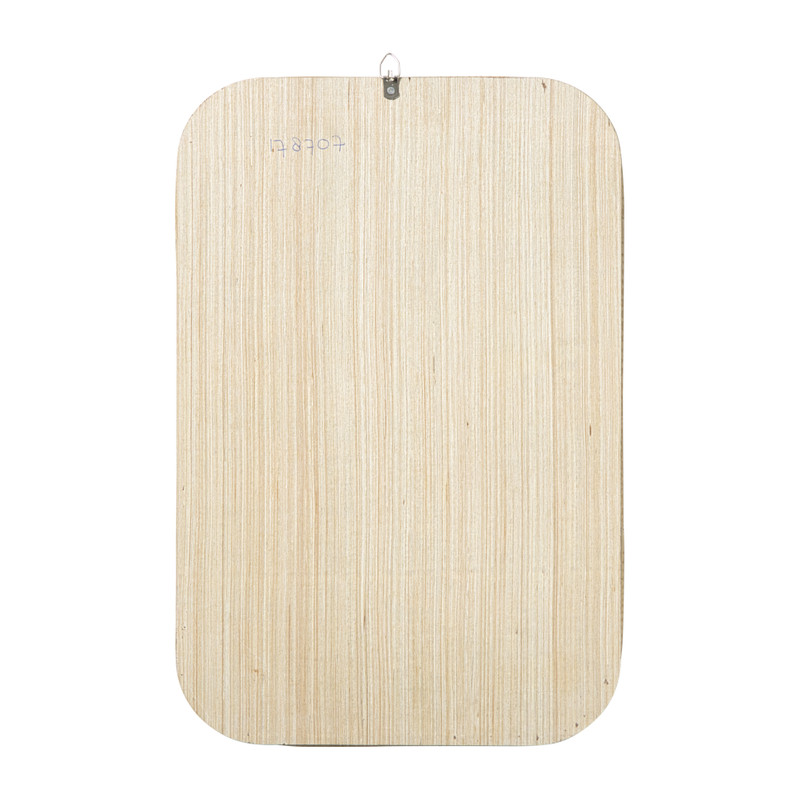 Spiegel met rotan lijst - bruin - 45x30 cm