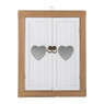 Spiegel met hartdeurtjes - 45x36 cm