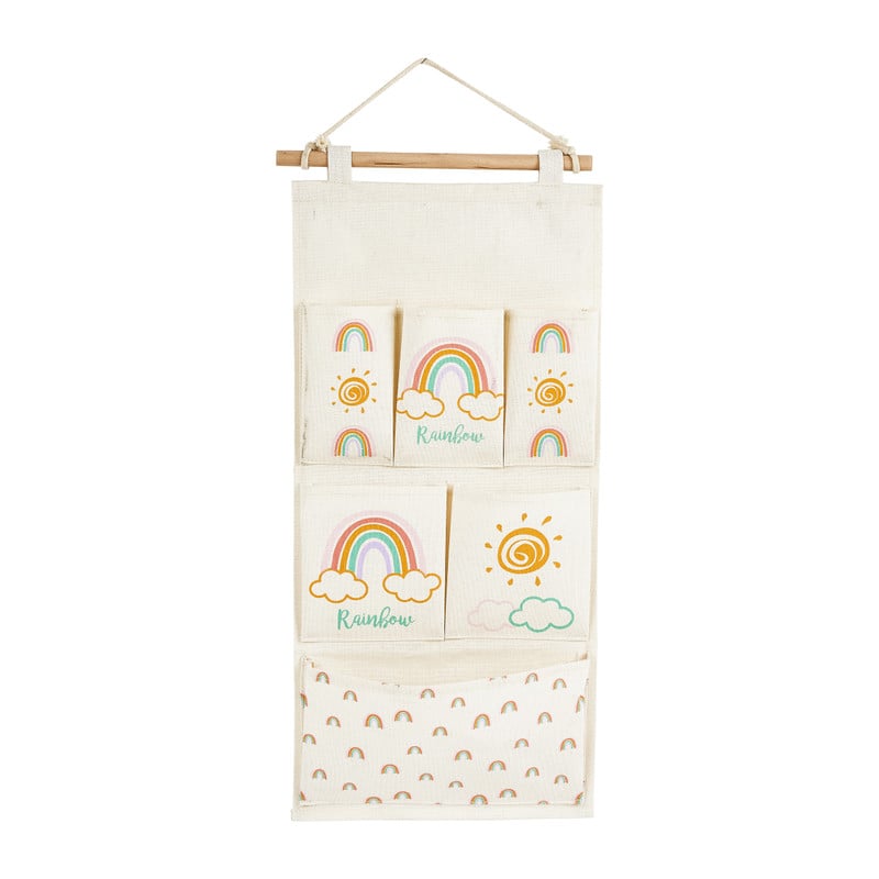 Regenboog muurdecoratie - ø27x59 cm