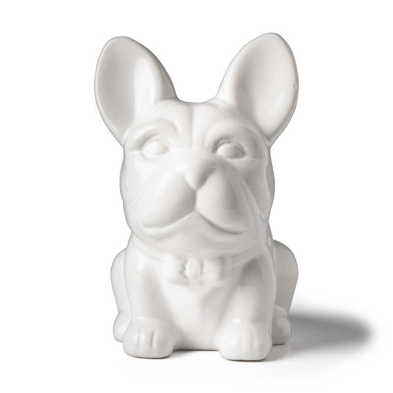 Spaarpot hond - wit