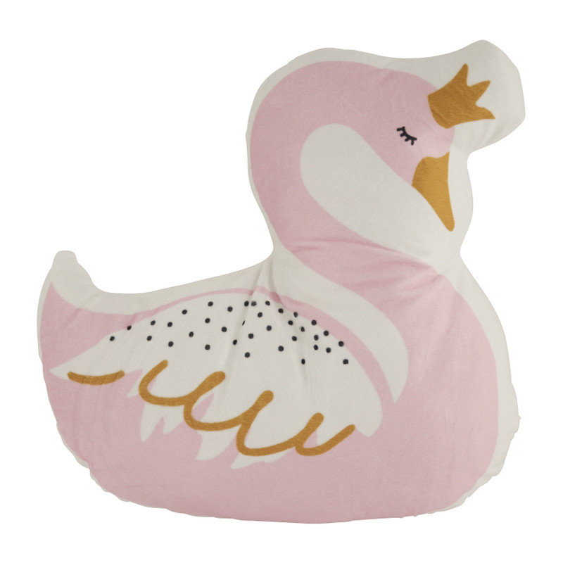 Sierkussen zwaan - 20x30 cm