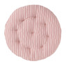 Kussen streep rond - roze - ø36 cm
