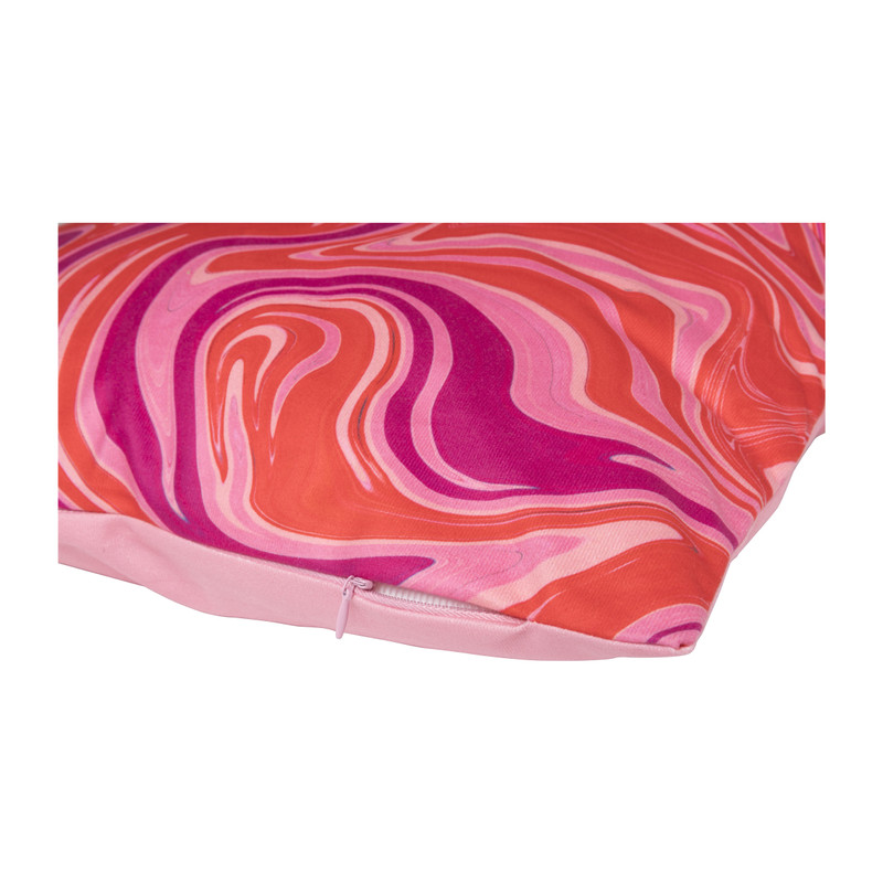 Kussen groovy marble - roze - 45x45 cm