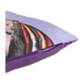Kussen met giraf - paars - 45x45 cm