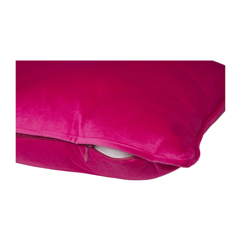 Kussen velvet - fuchsia - 45x45 cm