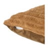 Kussen rib - bruin - 45x45 cm