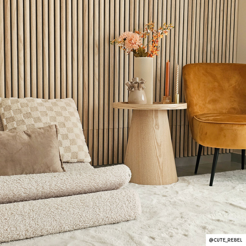 Kussen velvet - bruin - 30x50 cm