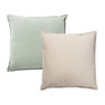 Kussen velvet - beige - 45x45 cm