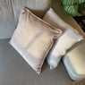 Kussen velvet - beige - 45x45 cm