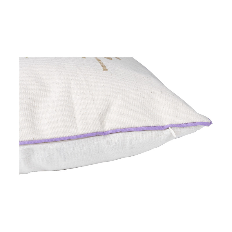 Kussen palmboom - paars/wit/goud - 30x50 cm