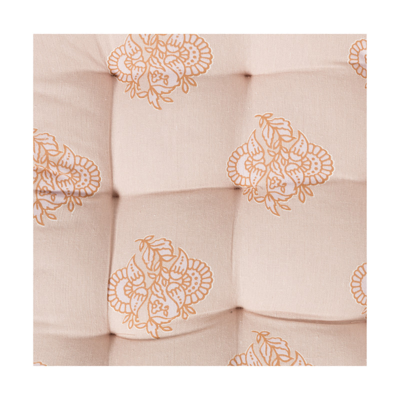 Zitkussen met print - roze - 38x38 cm