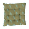 Zitkussen met print - groen - 38x38 cm