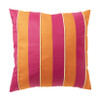 Kussen streep - roze/oranje - 45x45 cm