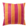 Kussen streep - roze/oranje - 45x45 cm