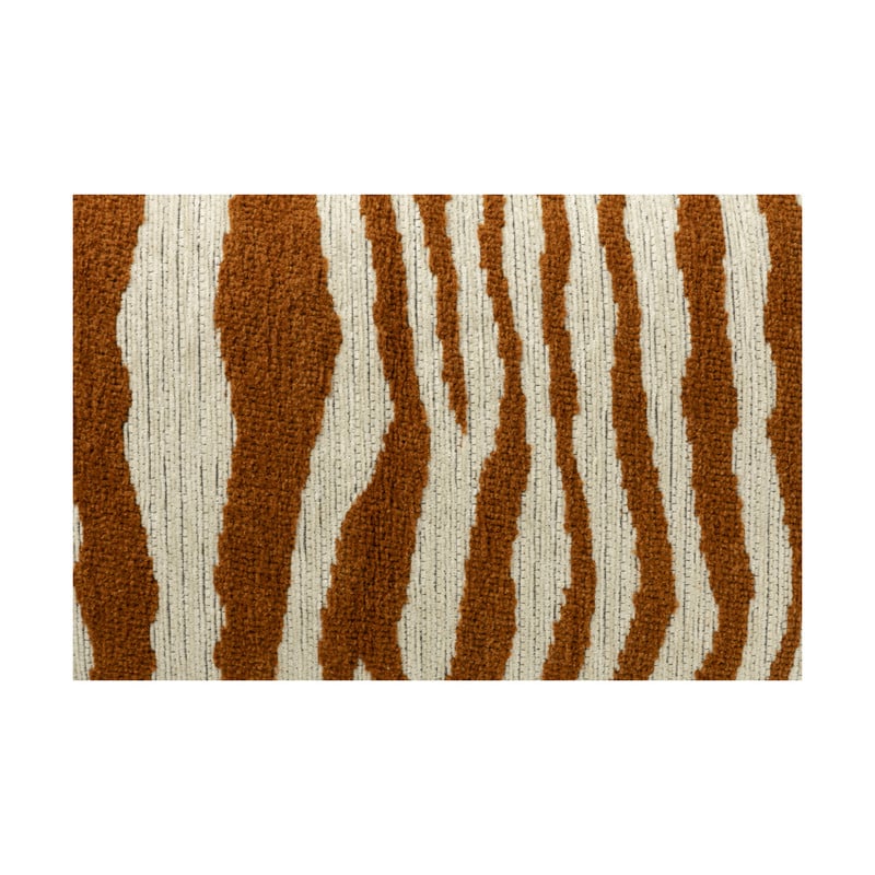 Kussen zebraprint - terra/wit - 30x50 cm