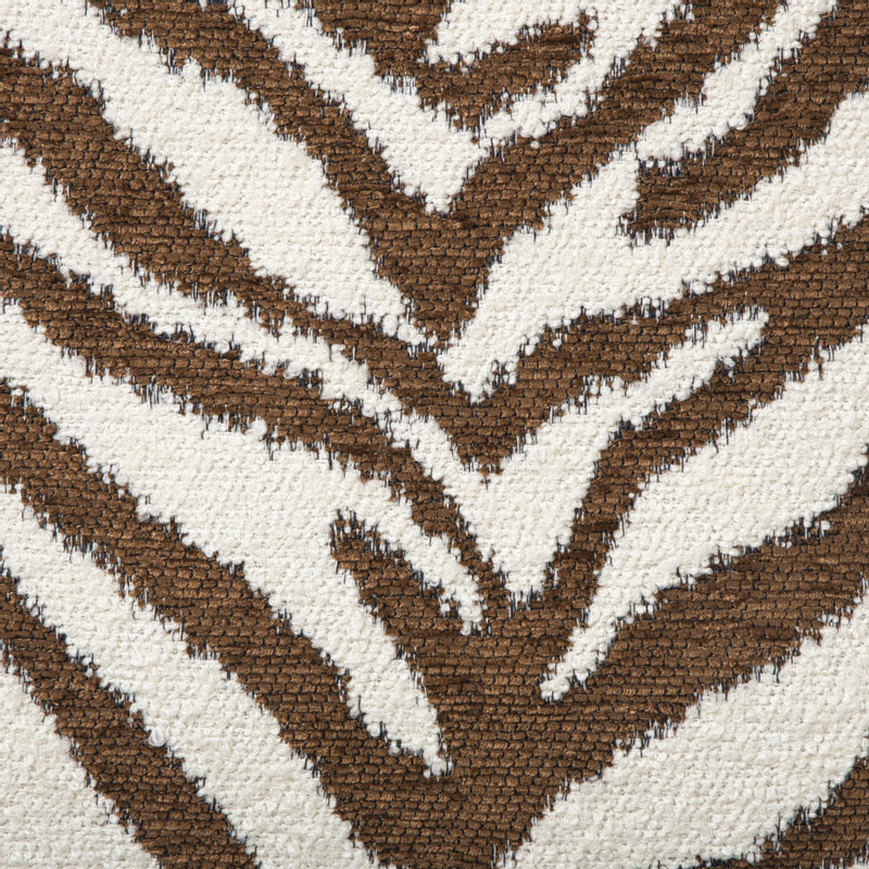 Kussen jacquard zebra - bruin/wit - 45x45 cm