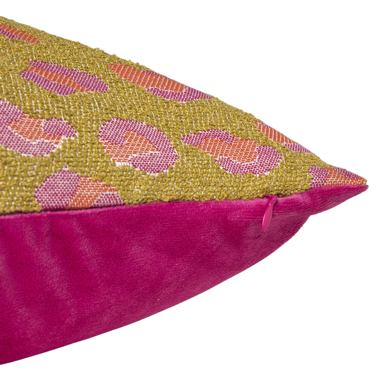 Kussen jacquard animal - multikleur - 45x45 cm