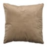 Kussen jacquard geschubt - bruin - 45x45 cm
