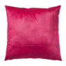 Kussen velvet blad - rood/roze - 45x45 cm