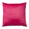 Kussen velvet bloem - rood/roze - 45x45 cm