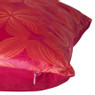 Kussen velvet bloem - rood/roze - 45x45 cm