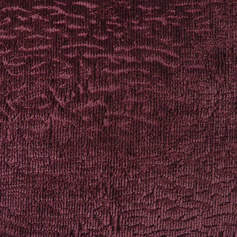 Kussen chenille - bordeauxrood - 45x45 cm