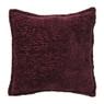 Kussen chenille - bordeauxrood - 45x45 cm