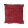 Kussen met blokjes - bordeauxrood - 45x45 cm