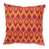 Kussen velvet wieber - roze/oranje - 45x45 cm