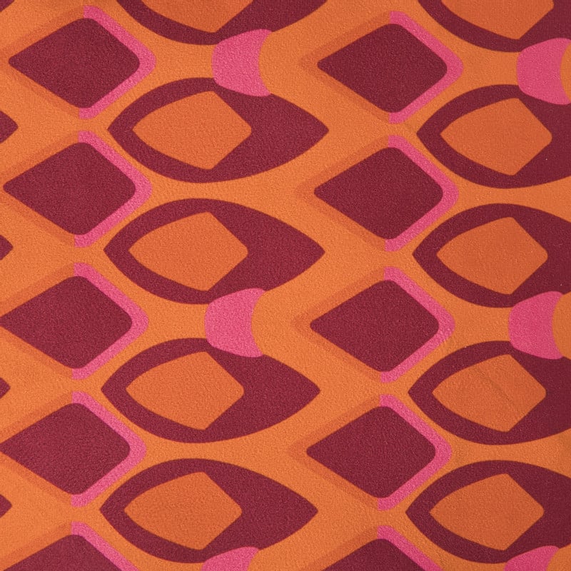 Kussen velvet wieber - roze/oranje - 45x45 cm