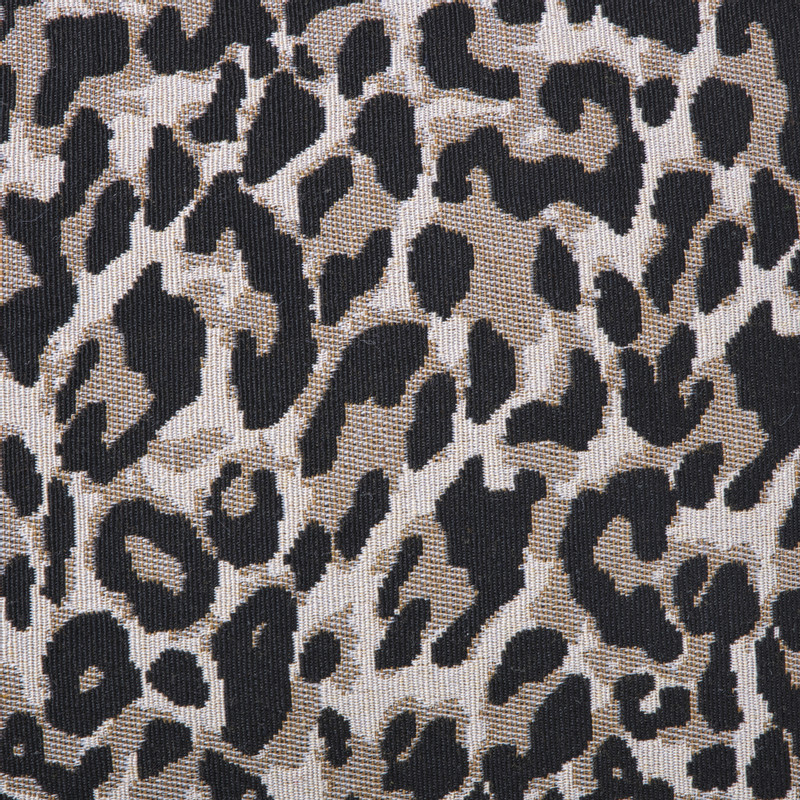 Kussen jacquard animal - bruin - 45x45 cm