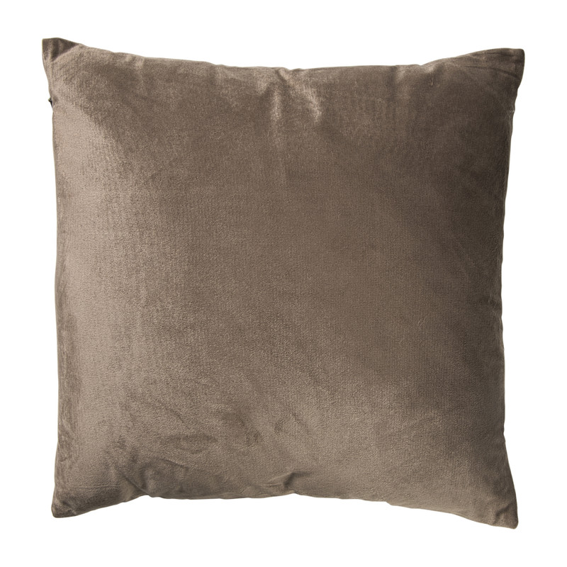 Kussen chenille - bruin - 45x45 cm