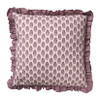 Kussen ruffles - roze - 45x45 cm