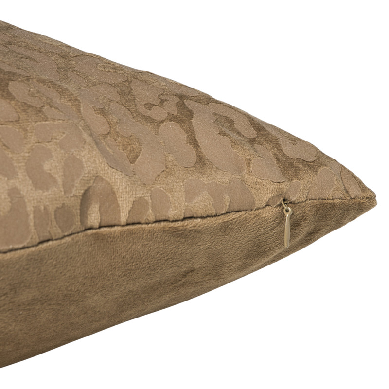 Kussen velvet animal - bruin - 45x45 cm