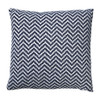 Kussen zigzag - blauw - 45x45 cm