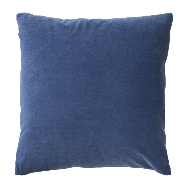 Kussen zigzag - blauw - 45x45 cm