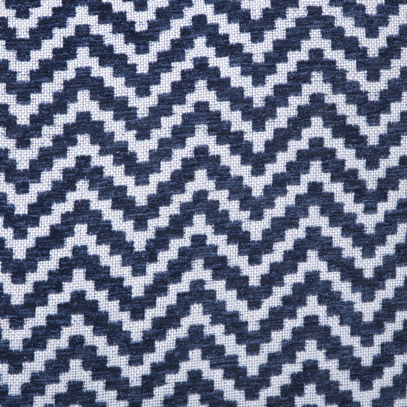 Kussen zigzag - blauw - 45x45 cm