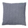 Kussen zigzag - blauw - 45x45 cm