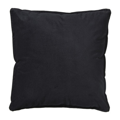Kussen velvet - zwart - 45x45 cm