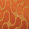 Kussen wave velvet - oranje - 45x45 cm