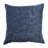 Kussen chenille - blauw - 45x45 cm