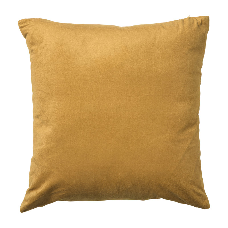 Kussen jacquard ruit - geel - 45x45 cm